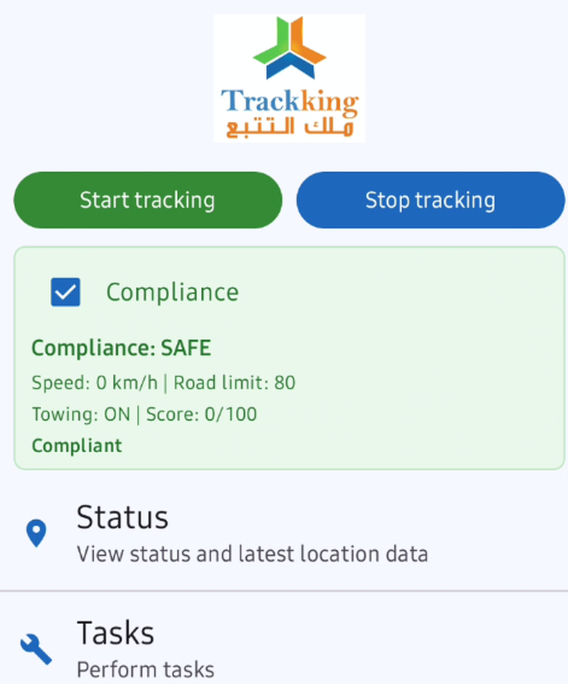 Mobile Trackking app